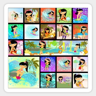 TropoGirl - Tropical comics Sticker